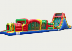 71' Obstacle Game  Course with Slide